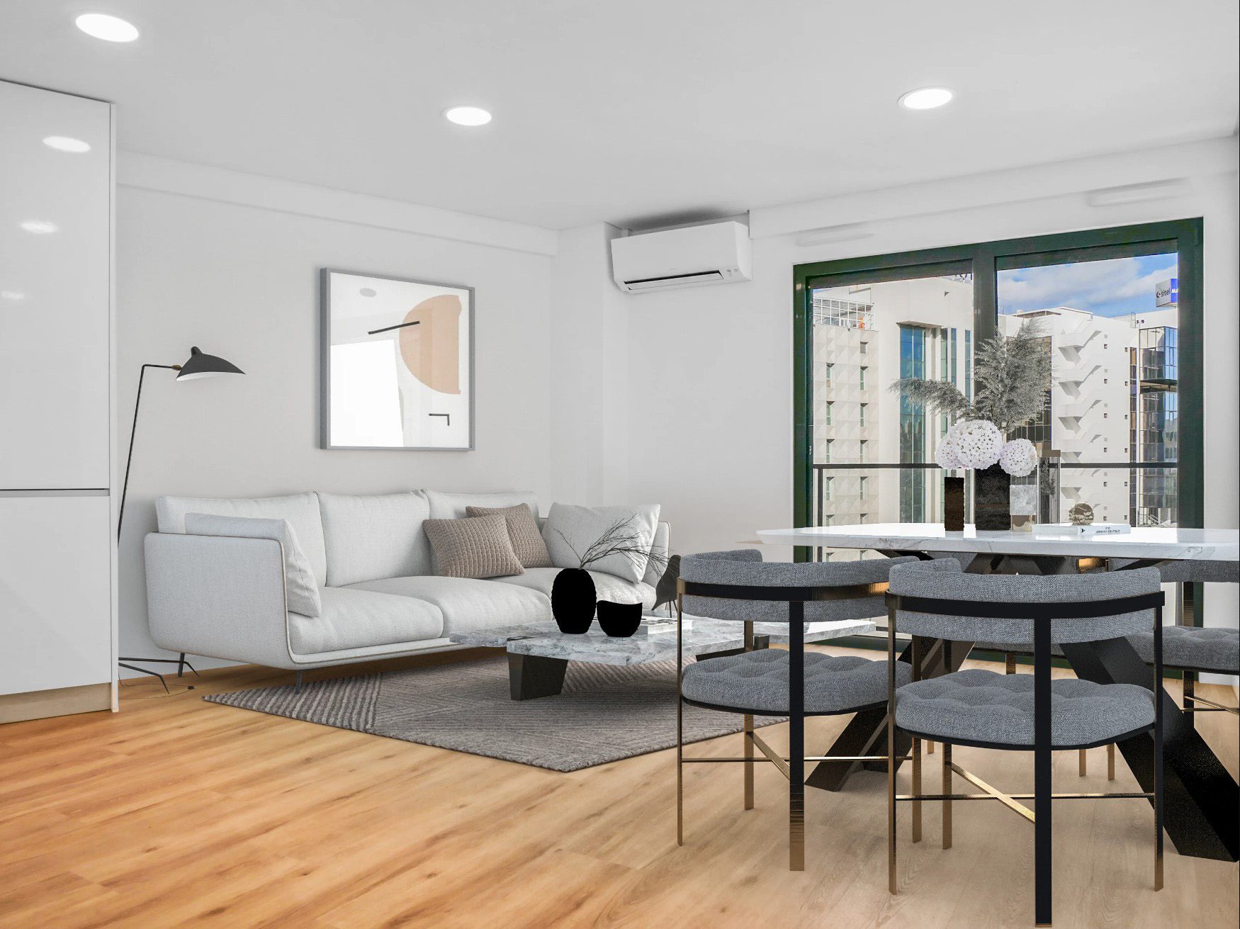 Sala — 4º A, T1 — frente A, Campolide INN