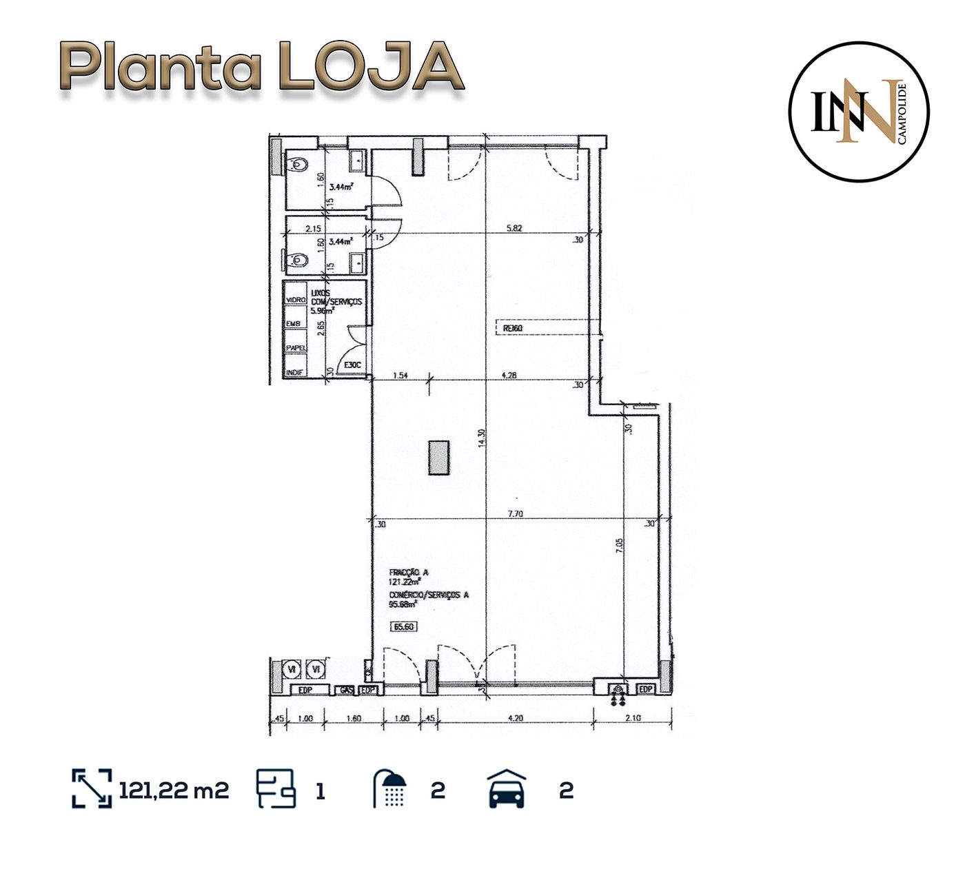 Planta — Loja, Campolide INN